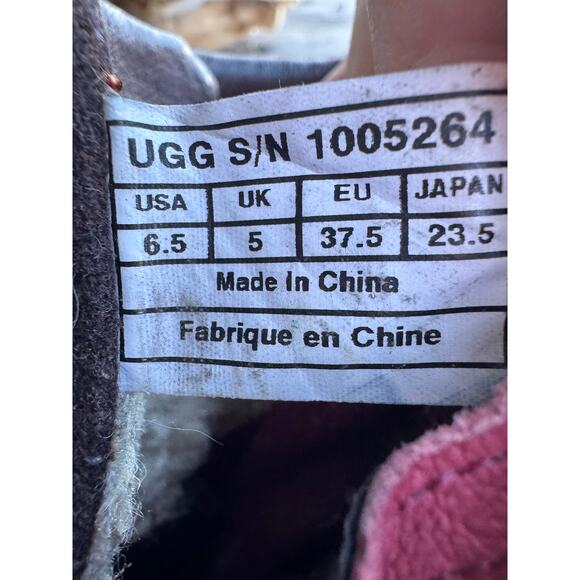 Ugg Kesey Waterproof Side Zip Hiking Boots Lace Up ankle strap 6.5 moto combat - Picture 8 of 10